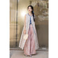 Ming-made round neck long than Jia Tencel wide-leg pants Hanfu