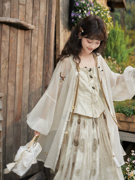 More than thirteen [Shanhai return period] suspender skirt Han element set modern HanFuDreams