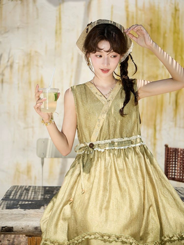 More than thirteen [Wen Song] Tencel sticker inside dress under skirt Han elements han HanFuDreams