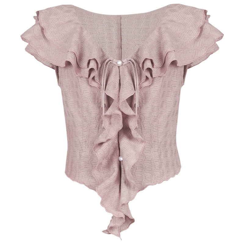 More than thirteen [peach pattern bottle] horse skirt set modern HanFuDreams top XS