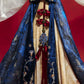 More than thirteen [Banquet of Red Apples] red and blue embroidered ribbon accessories
