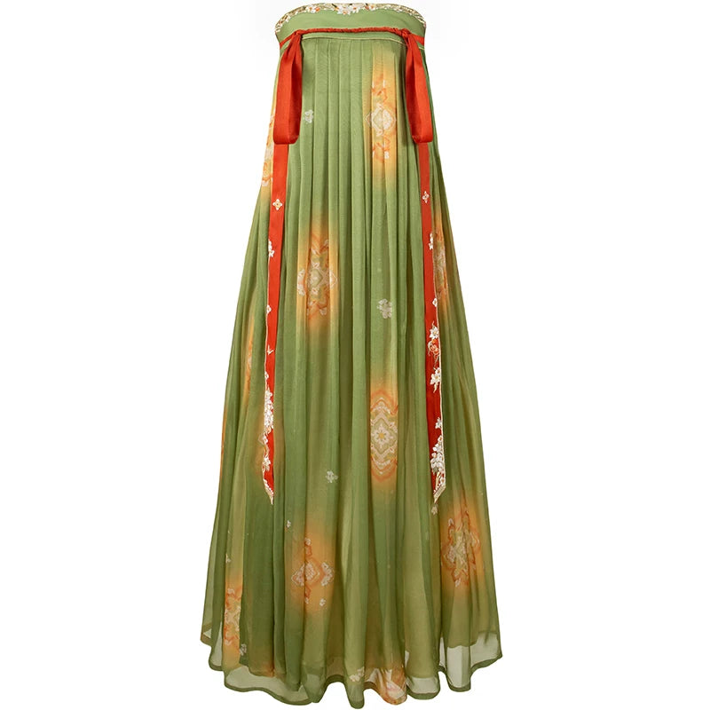 [Tang Banquet] Embroidered Silk Hanfu for Performance tang Shisanyu Chest skirt XS