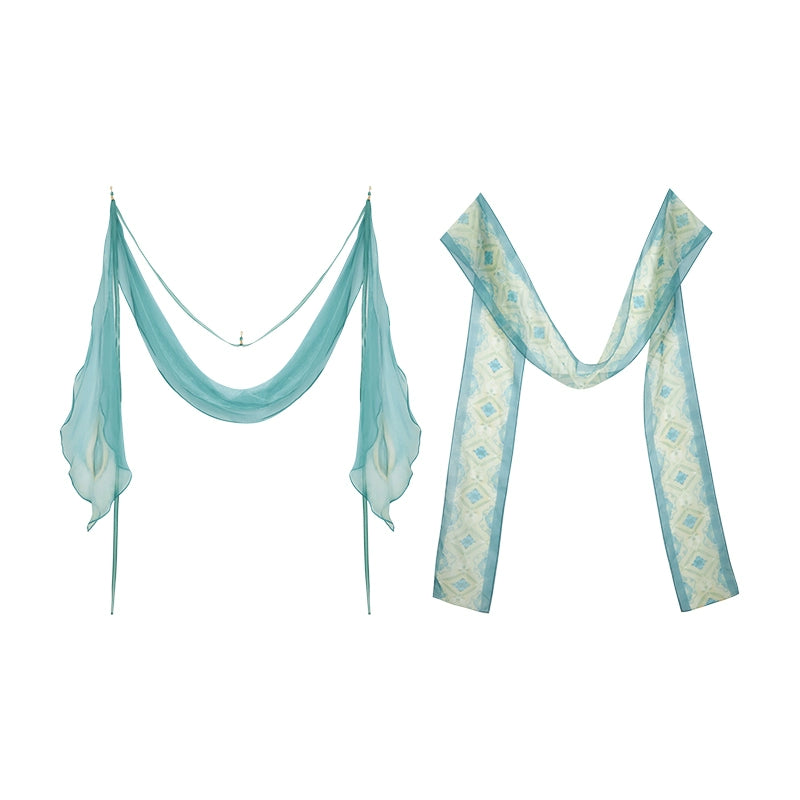 More than thirteen [Buyu Xia] big-sleeved embroidered broken skirt han HanFuDreams Silk (two pieces) S