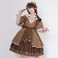Autumn and winter lolita cat detective JSK Japanese is open retro college style