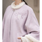Chi Xia [Wisteria Butterfly Language] Fleece Arctic Fleece Long Jacket Ming ming HanFuDreams
