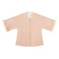 Hanfu Ming Stand-Up Collar Bow Bag Sleeve Short Jacket ming HanFuDreams Square collar half-sleeved short jacket S