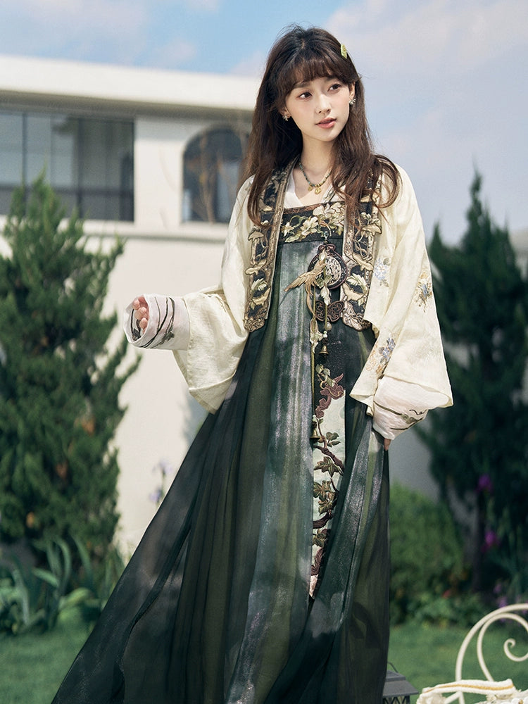 Thirteen more [明河清梦] Tencel suspender skirt Hanfu women han HanFuDreams