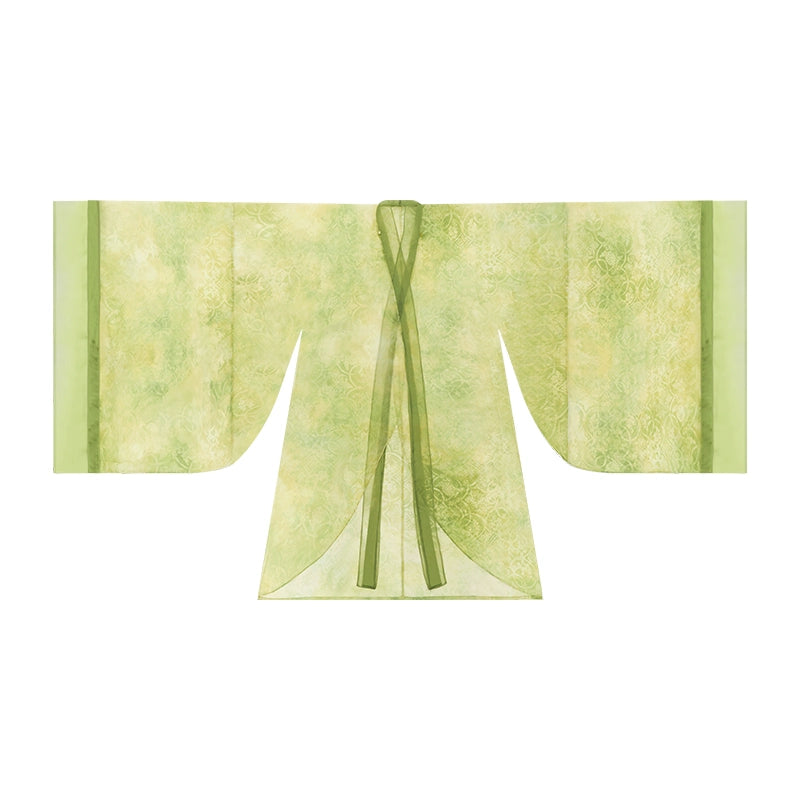 More than thirteen [peach blossom long tassel] large-sleeved shirt suspender skirt Tang Hanfu tang HanFuDreams Inner sleeve shirt S