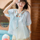 More than thirteen [summer pomegranate] 2025 summer new national style shirt skirt set modern HanFuDreams