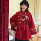 More than thirteen [Ode to Pepper Blossoms] red woolen jacket embroidered skirt modern HanFuDreams