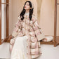 Chi Xia [Rose Keluli] Round neck plaid long jacket Han han HanFuDreams