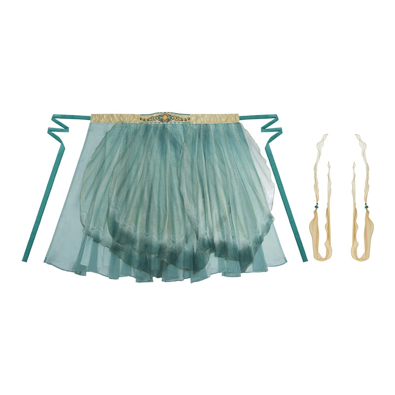 More than thirteen [Buyu Xia] big-sleeved embroidered broken skirt han HanFuDreams Broken skirt (including removable waist trim) S