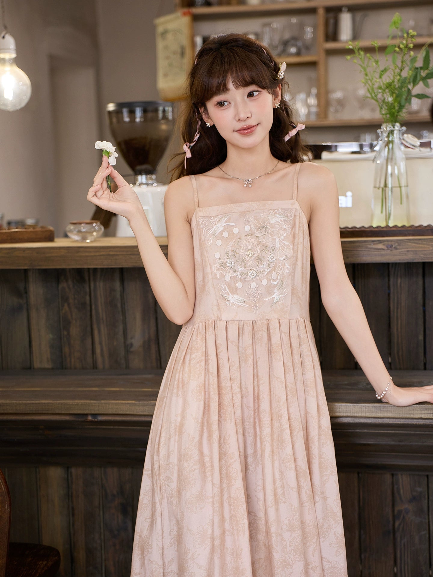 More than thirteen [遇夕] embroidered suspender skirt modern HanFuDreams