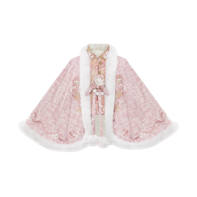 More than thirteen [cat letters] plush cloak suspender skirt Hanfu han HanFuDreams cape S