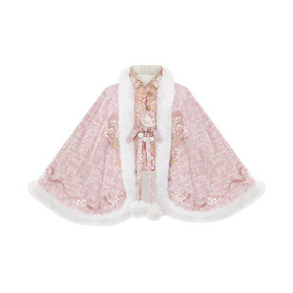 More than thirteen [cat letters] plush cloak suspender skirt Hanfu han HanFuDreams cape S