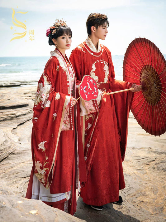 More than thirteen [和合花开] Song-made Hanfu men's wedding clothes HanFuDreams