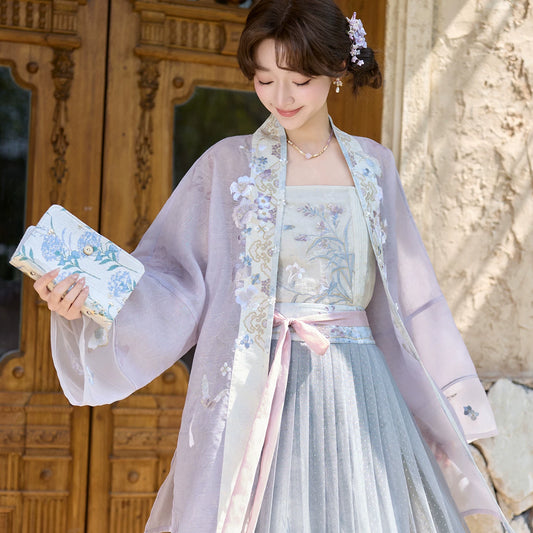 More than thirteen [Xiaoshan jade] Song Hanfu Skirt Set song HanFuDreams three-piece set S