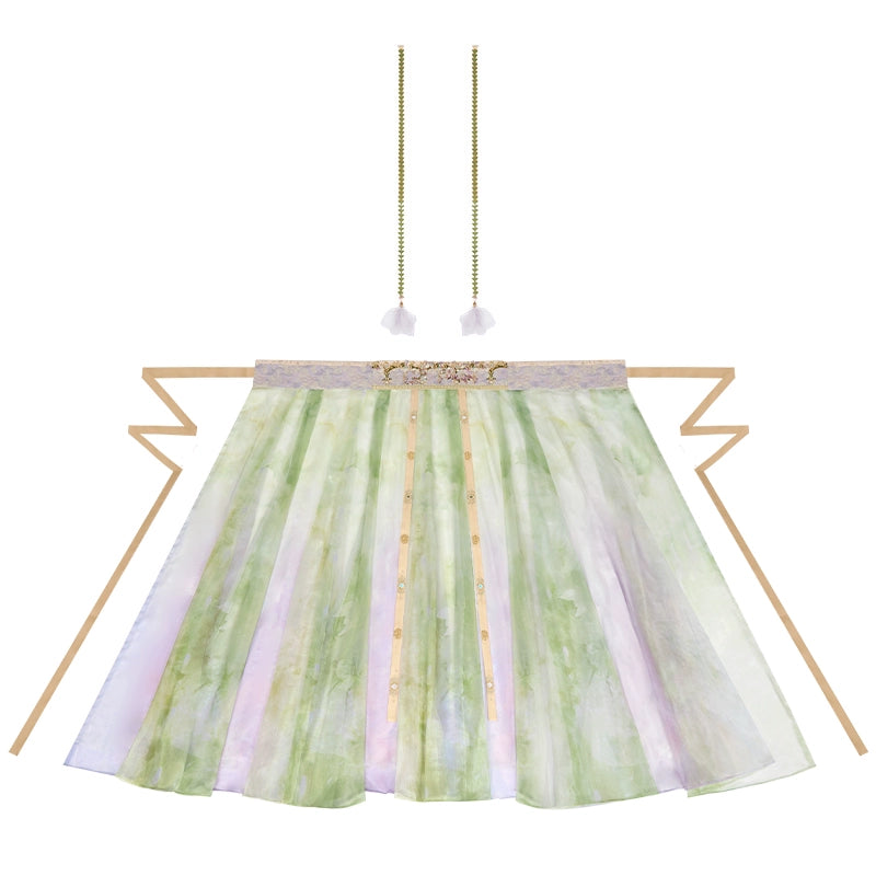 More than thirteen [three thousand looking for incense] chest-length skirt Tang-made Hanfu tang HanFuDreams chest-length skirt XS