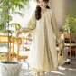 Han element cotton long than armor stand-up collar long shirt Hanfu