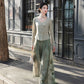 More than thirteen [Linchun poems] knitted cardigan wide-leg pants set spring HanFuDreams two-piece set S