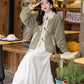 Han-style Short Jacket with Lace Skirt Hanfu