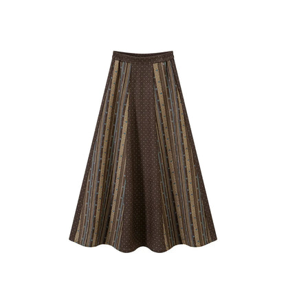 Jin Dynasty Curved Collar Short Jacket & Six-Panel Skirt – Modernized Hanfu jin Chixia Elastic waist six broken skirt S