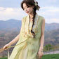 Inkless Art - Ming Tencel Bijia & Elastic Mamian Skirt Set modern HanFuDreams