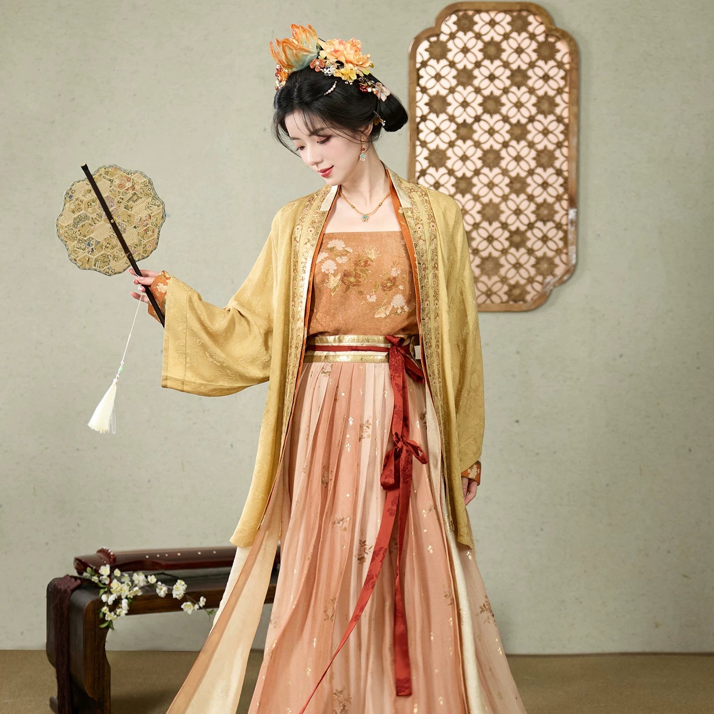 [Golden Cloud] Southern Song Dynasty Hanfu Set song HanFuDreams 4-Piece Set S