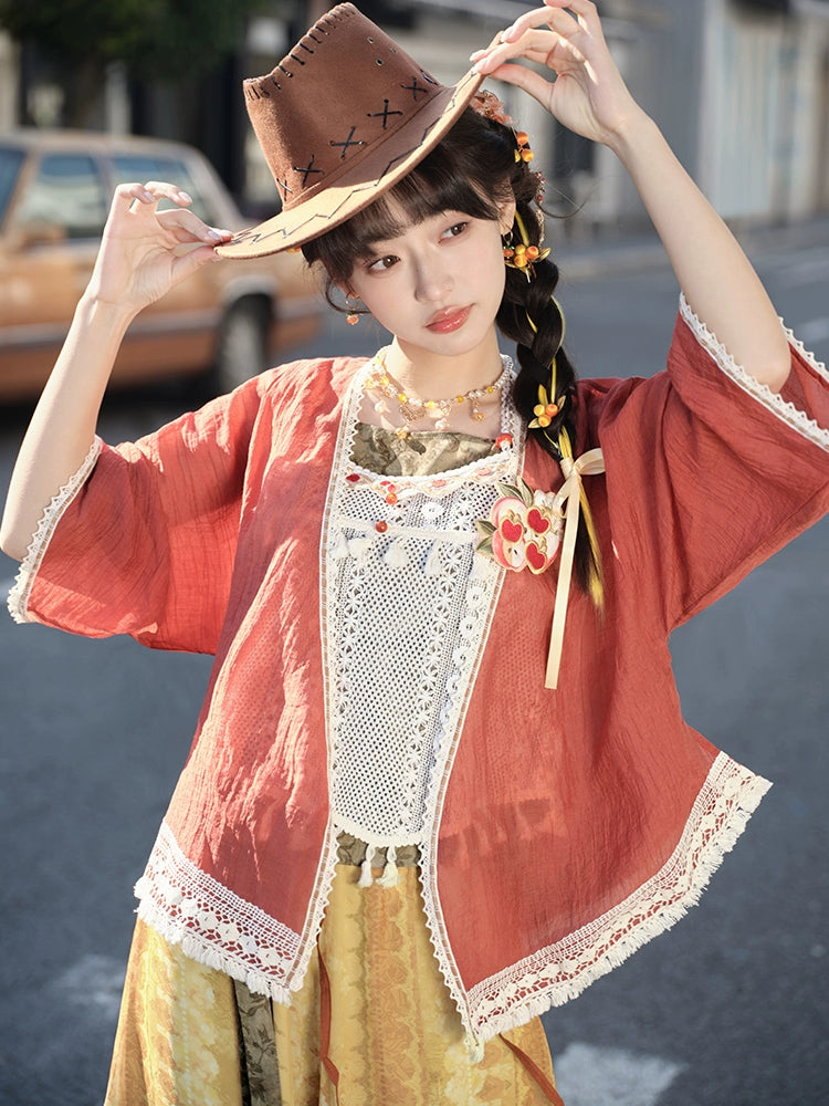 More than Thirteen [Party Magic] Spring Jacket Pants National Style Set modern HanFuDreams