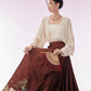 More than Thirteen [眠猫] New Chinese Horse Dress Set Autumn modern HanFuDreams