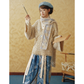 More than thirteen [Moonlight Sword] embroidered knitted jacket bloomers national style set