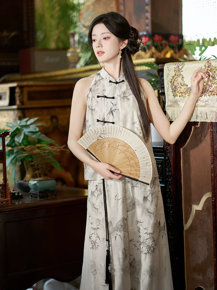 More than Thirteen [觅诗] Summer National Style Ink Landscape Painting New Chinese Style Set modern HanFuDreams