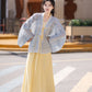 Jin tencel pleated clothes one piece broken skirt original hanfu jin HanFuDreams