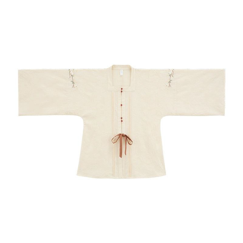 Square neck shirt pleated skirt Hanfu Mid-Autumn Festival limited edition rabbit ming HanFuDreams Square neck S