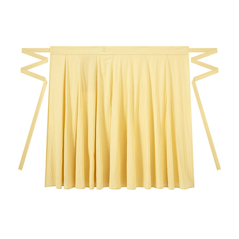 Jin tencel pleated clothes one piece broken skirt original hanfu jin HanFuDreams Cotton one-piece eight-broken skirt S