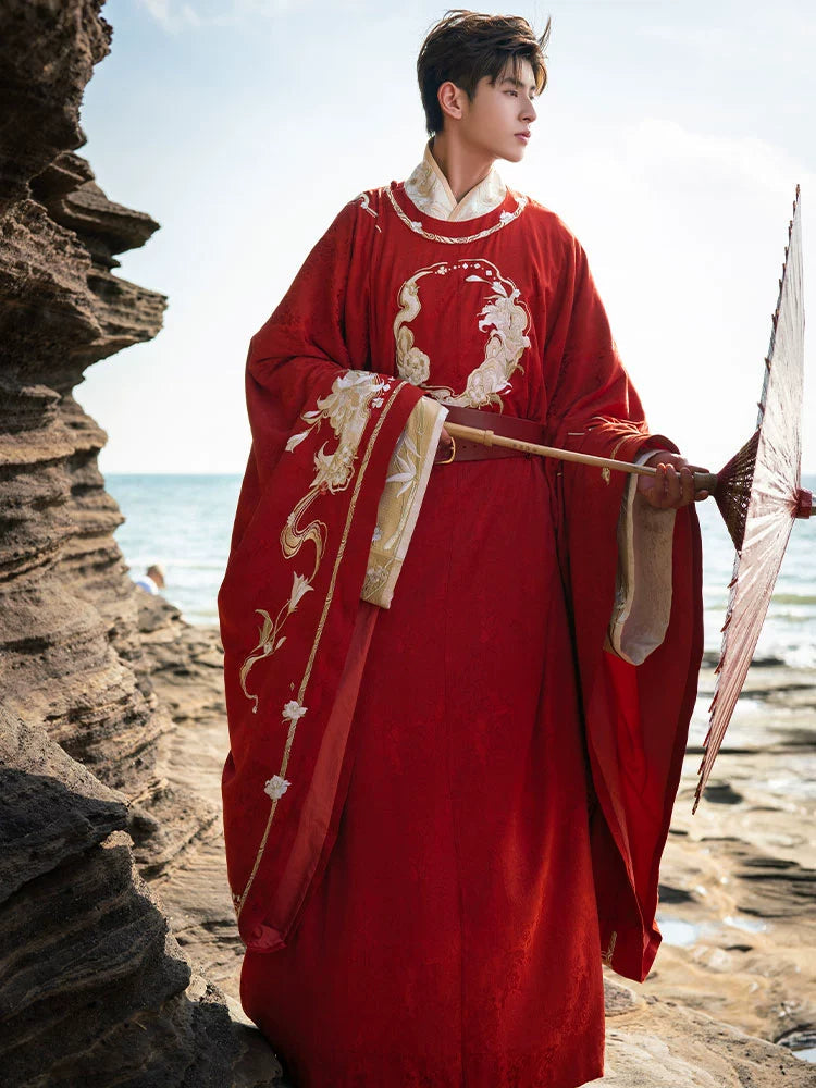 More than thirteen [和合花开] Song-made Hanfu men's wedding clothes song HanFuDreams
