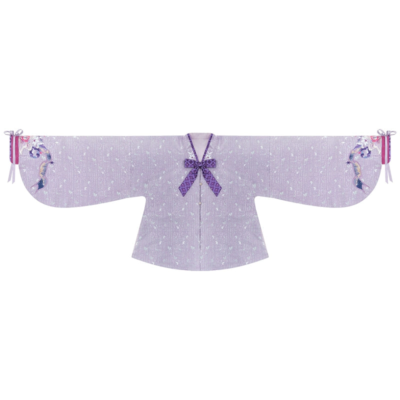 More than thirteen [Twilight Glazed] Bijia Song pants Hanfu women song HanFuDreams Improved collar jacket (including bow) S