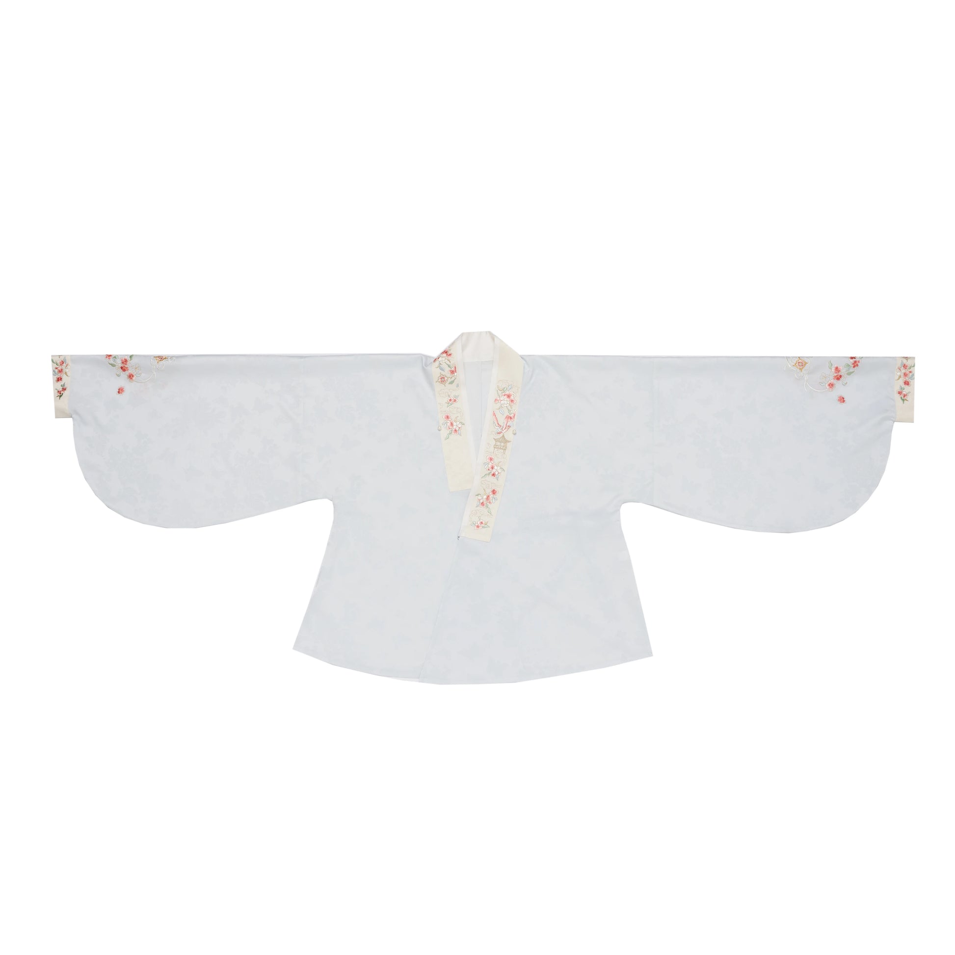 Flower Fairy Story [Yan Yunting] Pipa Sleeve Weaving Gold Horse Dress Set Ming ming HanFuDreams Blue Lute Sleeve 1 S