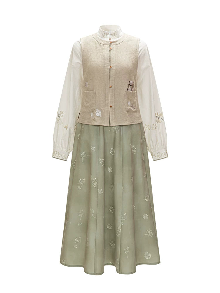 Chi Xia [Otter and Shell Sea] Han Element Armor Skirt han HanFuDreams