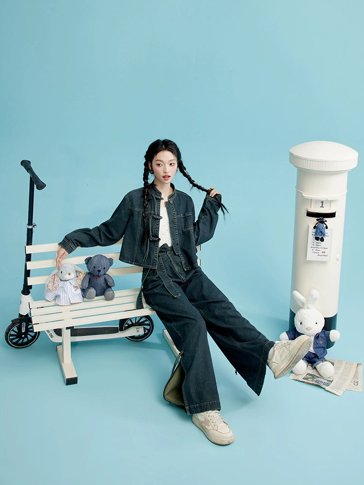 More than thirteen [Songshan] new Chinese wide-leg pants improved Hanfu set modern HanFuDreams