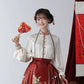 Flower Fairy Story [Phoenix Yu Fei] Weaving Gold Horse Dress Set Engagement Dress han HanFuDreams shirt S