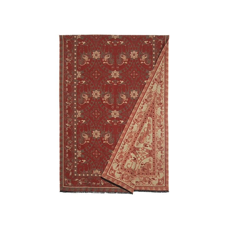 July Eve [Perfect match] National style knitted scarf skin-friendly accessories HanFuDreams Perfect match, scarf M