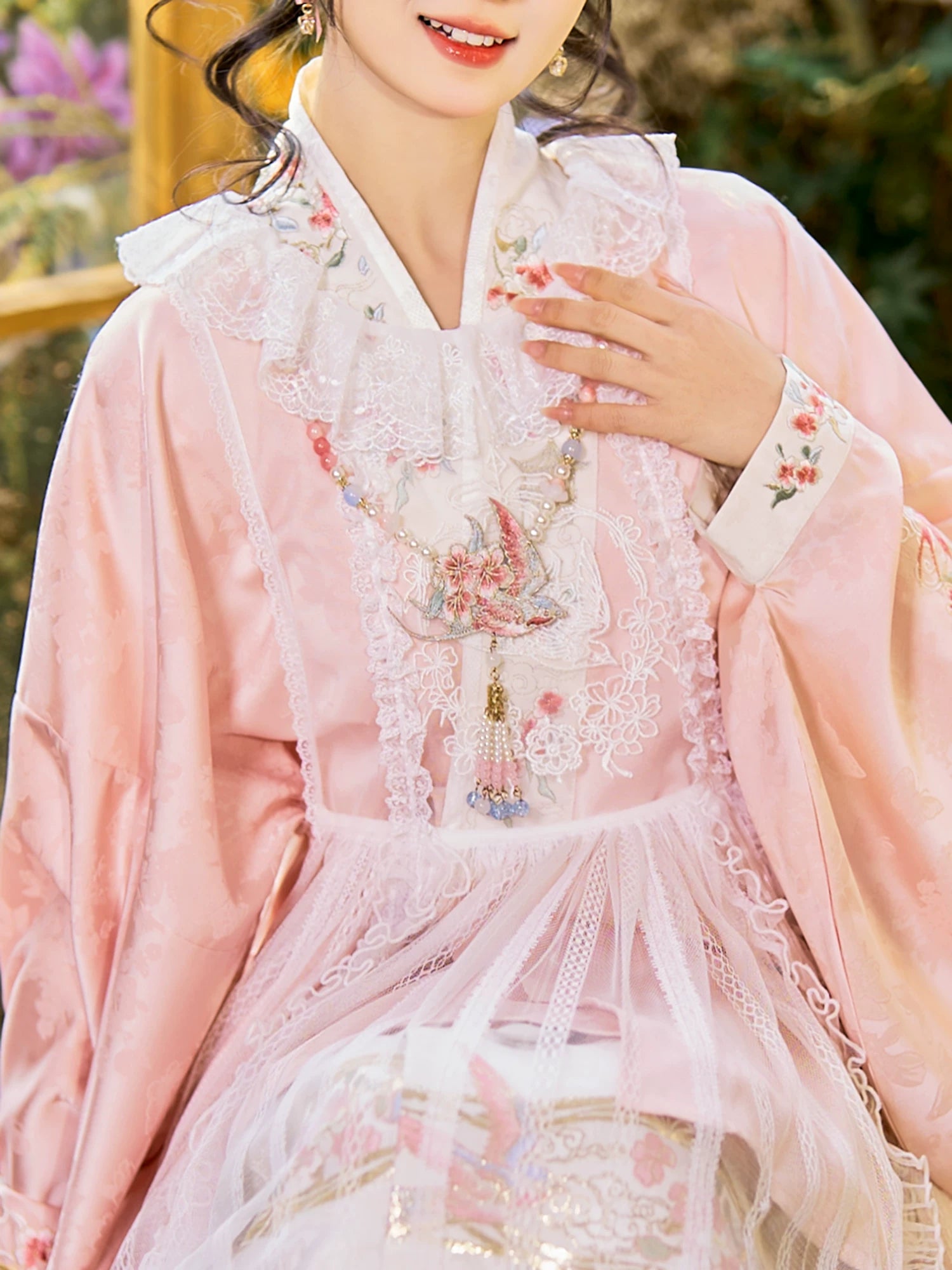 Flower Fairy Story [Yan Yunting] Original Ming-made Hanfu accessories Yingluo Back Cloud accessories HanFuDreams