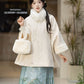 Han element cloak coat imitation fox fur collar hanfu women