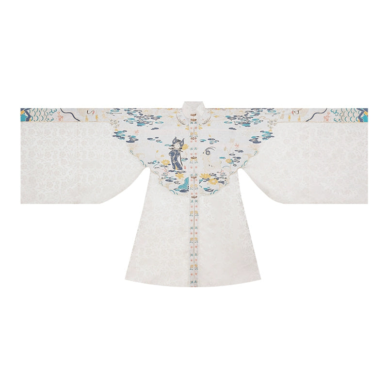 Ming-style Long Jacket and Horse Face Skirt, Hanfu for Autumn and Winter.