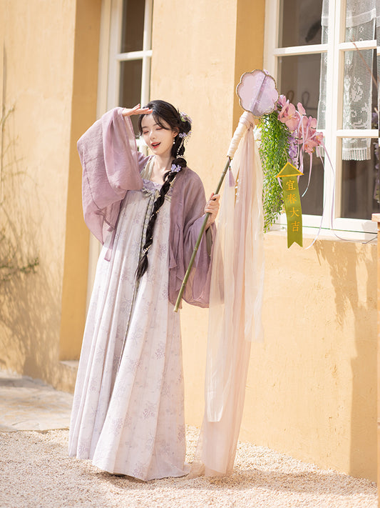 Tang Tencel Shawl Chest Suspender Skirt Hanfu Women