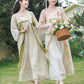 More than thirteen [Peach Leaf Sheng] Spring Han chest-length embroidered dress han HanFuDreams