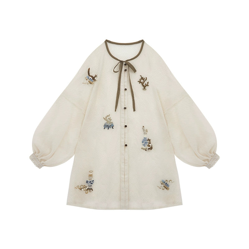 More than thirteen [Shanhai return period] suspender skirt Han element set modern HanFuDreams Crew Neck Pair (Improved) S