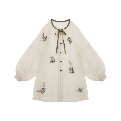 More than thirteen [Shanhai return period] suspender skirt Han element set modern HanFuDreams Crew Neck Pair (Improved) S