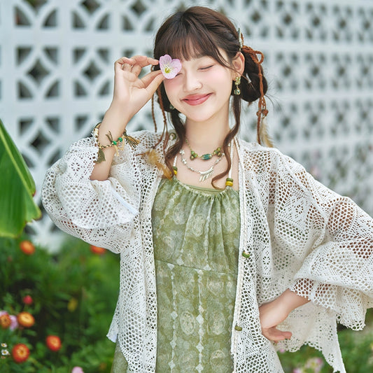 More than Thirteen [Original Pastoral] Coat Suspender Dress National Style Suit Women modern HanFuDreams two-piece set XS